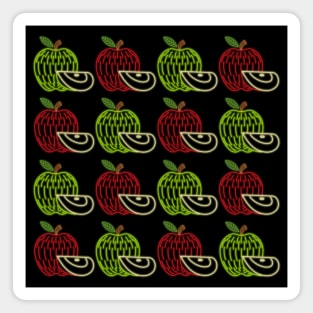 Neon Apples Magnet